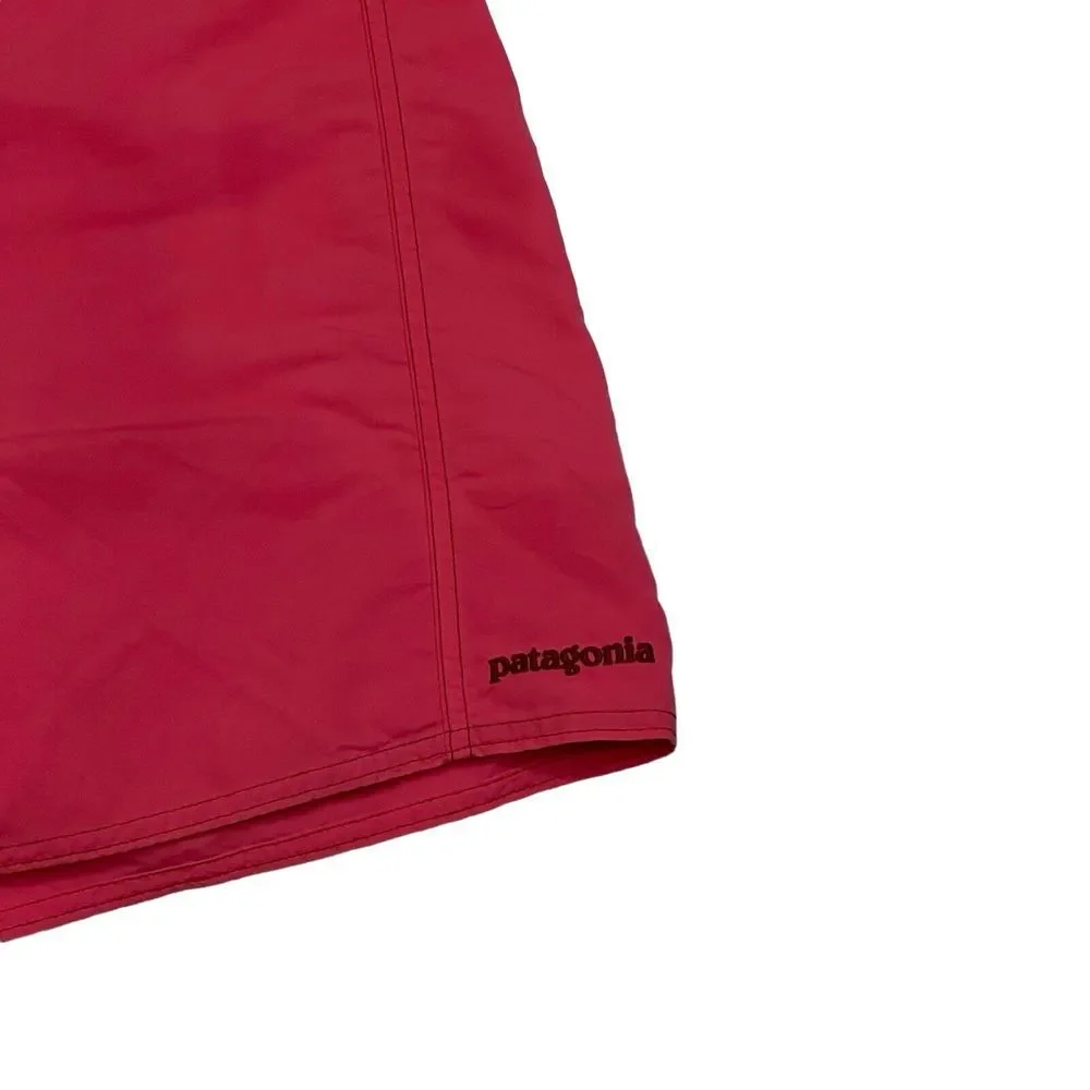 Patagonia Men's Sz 35 Wavefarer Board Surf Swim Shorts Peach Coral Mid Length‎